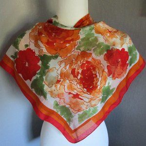 Orange roses scarf